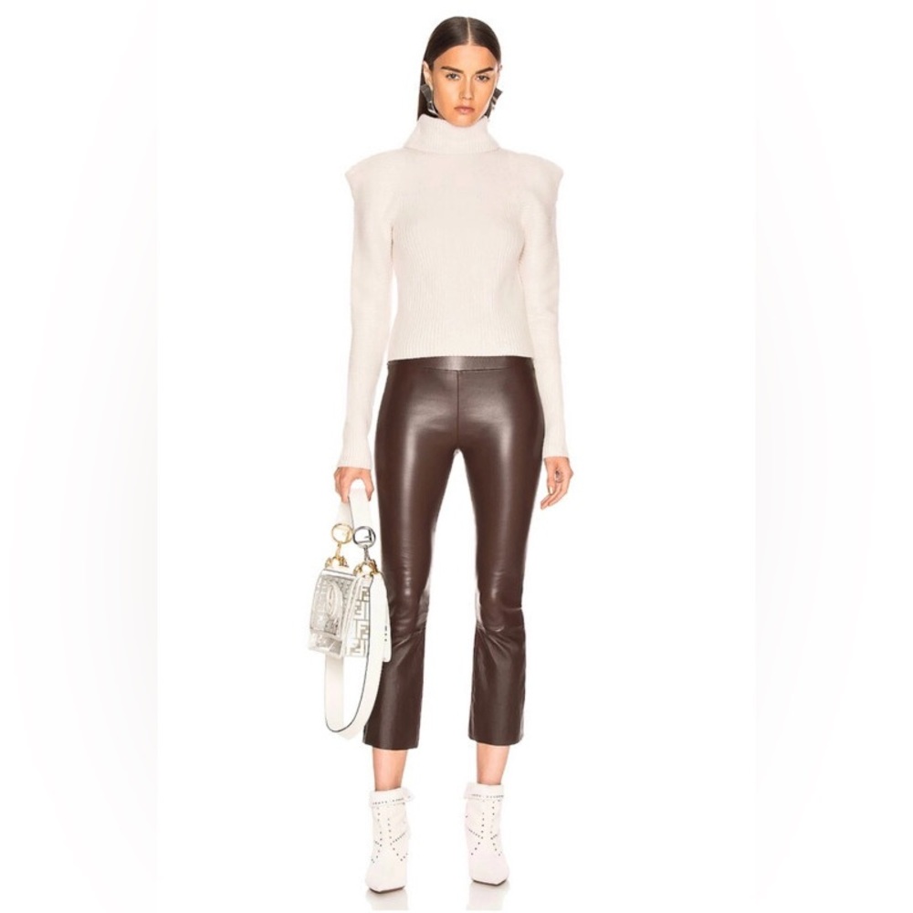 A.L.C. Maura Puff Sleeve Turtleneck Wool & Cashmere Blend Sweater Like New Sz M